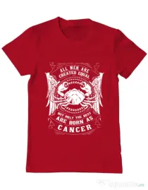 Tricou ADLER barbat The best men are born as Cancer Rosu