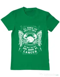 Tricou ADLER barbat The best women are born as Cancer Verde mediu