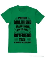 Tricou ADLER barbat Proud girlfriend Verde mediu