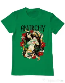 Tricou ADLER barbat Anarchy angel Verde mediu