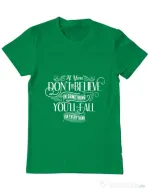 Tricou ADLER barbat Believe in something Verde mediu