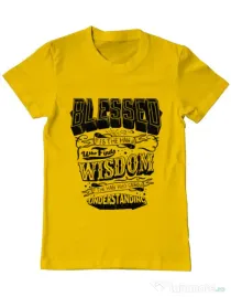 Tricou ADLER barbat Blessed Galben