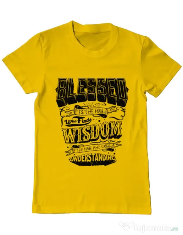 Tricou ADLER barbat Blessed Galben