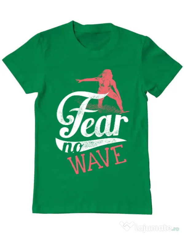 Tricou ADLER barbat Fear no wave Verde mediu