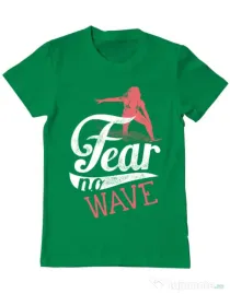Tricou ADLER barbat Fear no wave Verde mediu