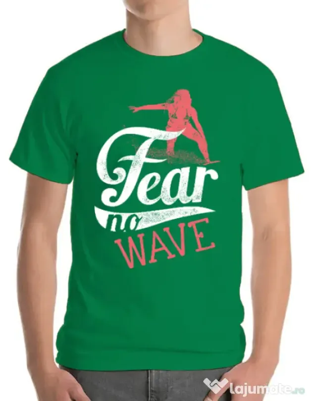 Tricou ADLER barbat Fear no wave Verde mediu