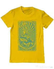 Tricou ADLER barbat Frog king Galben
