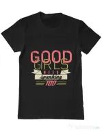 Tricou ADLER barbat Good girls need spanking Negru
