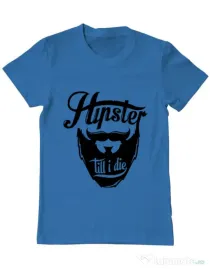 Tricou ADLER barbat Till I die Albastru azuriu