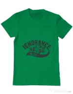 Tricou ADLER barbat Ignorance is bliss Verde mediu