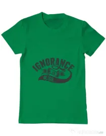Tricou ADLER barbat Ignorance is bliss Verde mediu