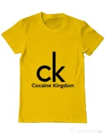 Tricou ADLER barbat Cocaine kingdom Galben