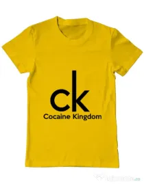 Tricou ADLER barbat Cocaine kingdom Galben