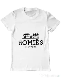 Tricou ADLER barbat Homies Alb