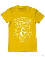 Tricou ADLER barbat Keep dancing Galben