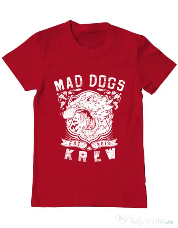 Tricou ADLER barbat Mad dogs krew Rosu