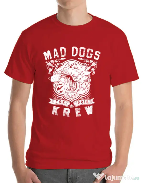 Tricou ADLER barbat Mad dogs krew Rosu