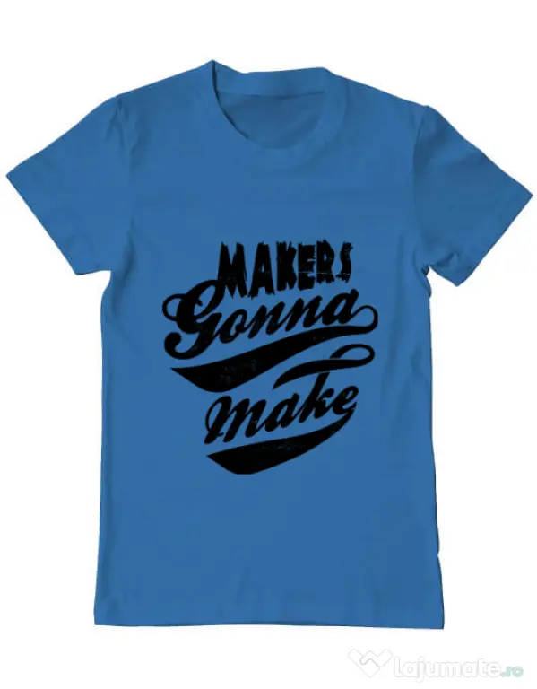 Tricou ADLER barbat Makers gonna make Albastru azuriu