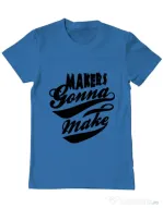 Tricou ADLER barbat Makers gonna make Albastru azuriu