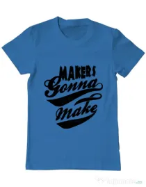 Tricou ADLER barbat Makers gonna make Albastru azuriu