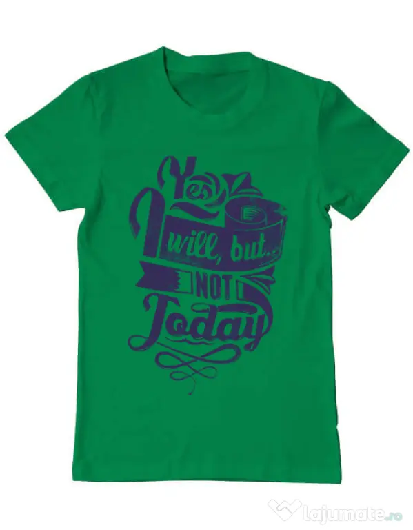 Tricou ADLER barbat Not today Verde mediu