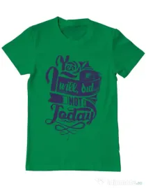 Tricou ADLER barbat Not today Verde mediu