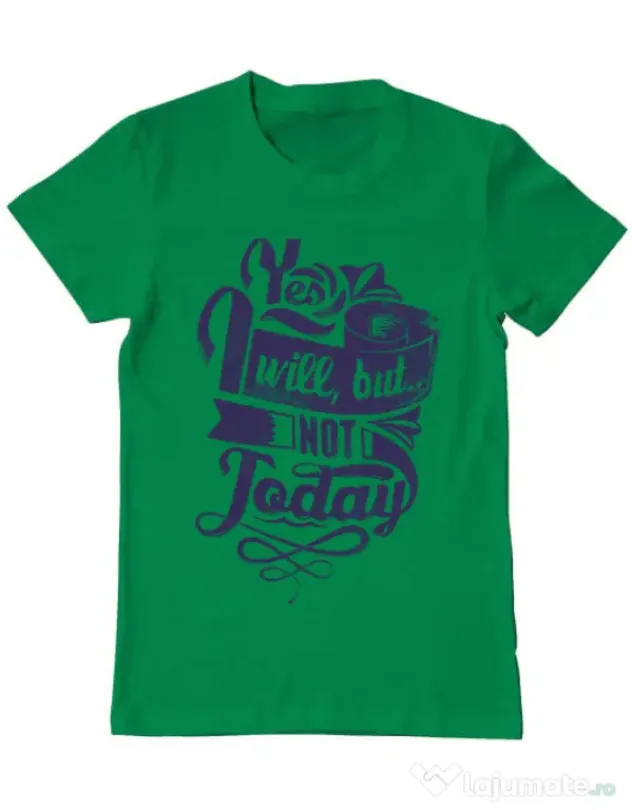 Tricou ADLER barbat Not today Verde mediu