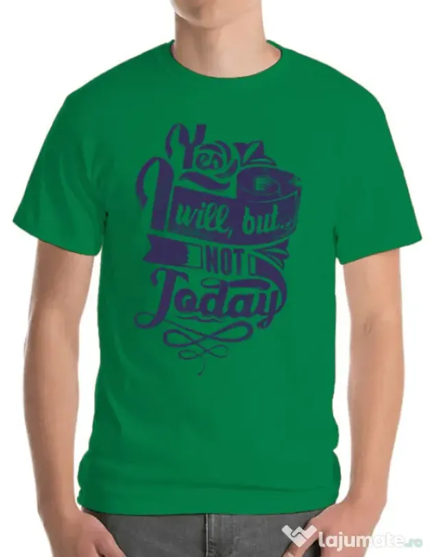 Tricou ADLER barbat Not today Verde mediu