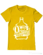 Tricou ADLER barbat The original sinner Galben