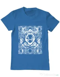 Tricou ADLER barbat Viking rage Albastru azuriu