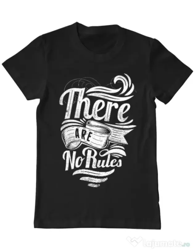 Tricou ADLER barbat There are no rules Negru