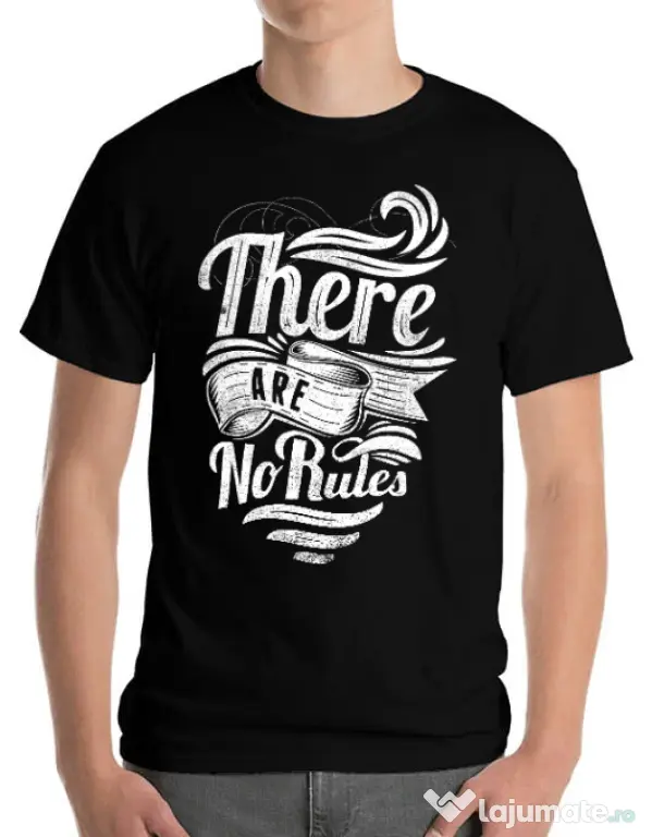 Tricou ADLER barbat There are no rules Negru