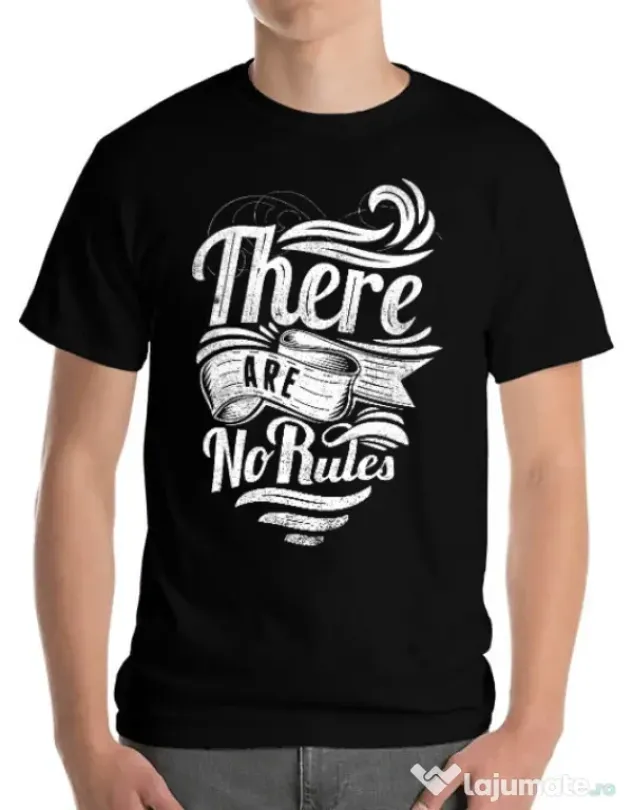 Tricou ADLER barbat There are no rules Negru