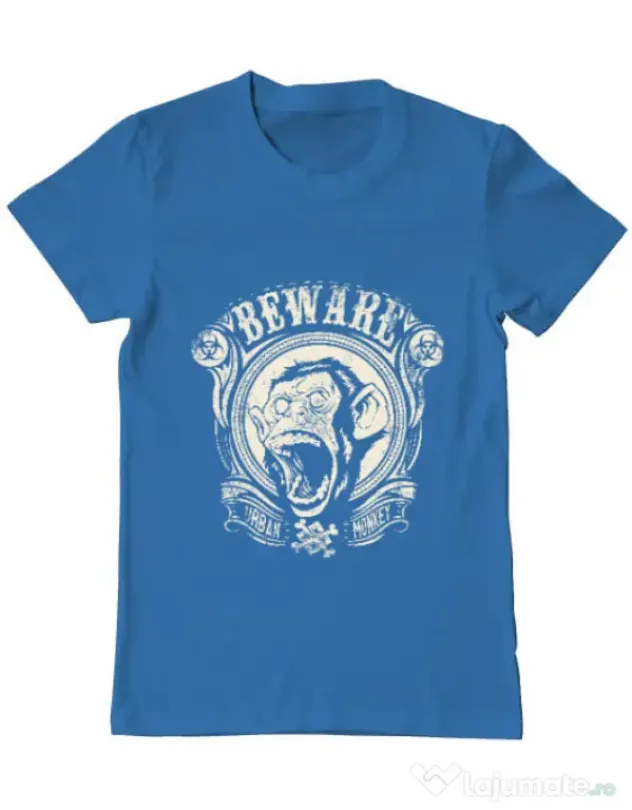 Tricou ADLER barbat Urban monkey Albastru azuriu