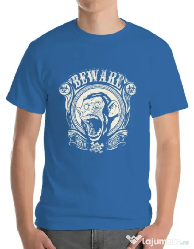 Tricou ADLER barbat Urban monkey Albastru azuriu