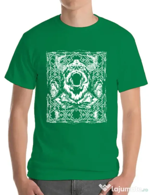 Tricou ADLER barbat Viking rage Verde mediu