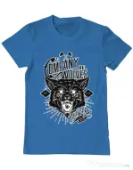 Tricou ADLER barbat Company of wolves Albastru azuriu