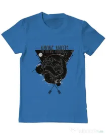 Tricou ADLER barbat Among angels Albastru azuriu