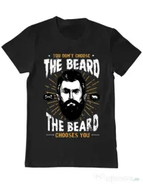 Tricou ADLER barbat The beard choice Negru