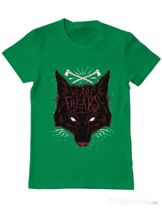 Tricou ADLER barbat We are freaks Verde mediu