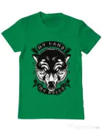 Tricou ADLER barbat My Land My Rules Verde mediu