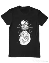 Tricou ADLER barbat Flames Negru