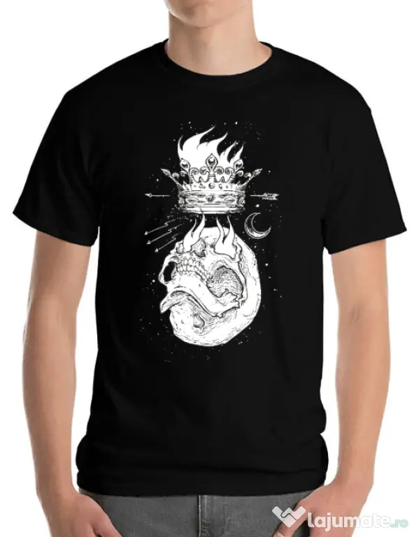 Tricou ADLER barbat Flames Negru