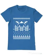 Tricou ADLER barbat Ski time Albastru azuriu