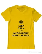 Tricou ADLER barbat Impodobeste mama bradul Galben