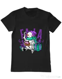 Tricou ADLER barbat Christmas Carol Negru