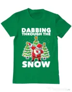 Tricou ADLER barbat Dabbing Santa Verde mediu