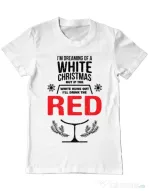 Tricou ADLER barbat White Christmas Alb