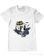 Tricou ADLER barbat Bat Brian Alb