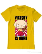 Tricou ADLER barbat Victory is mine Galben